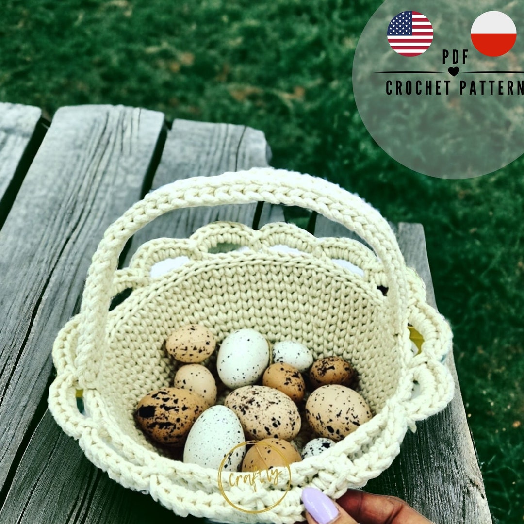 PDF Easter Basket Crochet Pattern - PDF Crochet Pattern - Instant ...