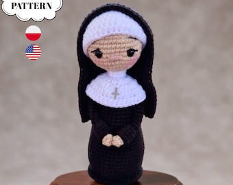 Nun Amigurumi Doll Crochet Pattern (PDF)