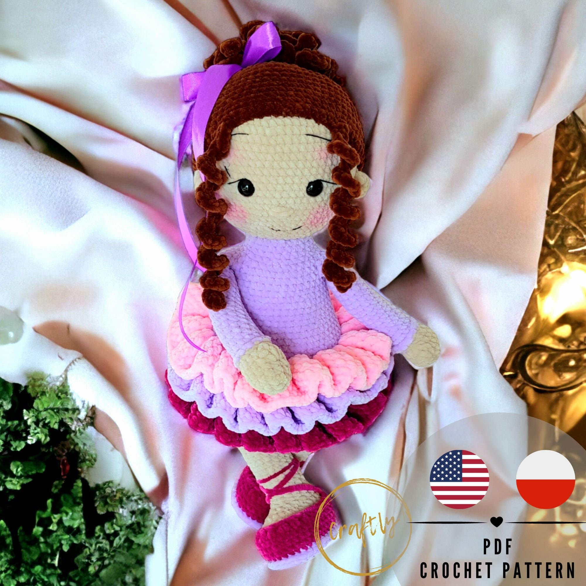 29 Modern Crochet Patterns to Refresh Your Handmade Style Today 19 Ballerina Doll Crochet Pattern