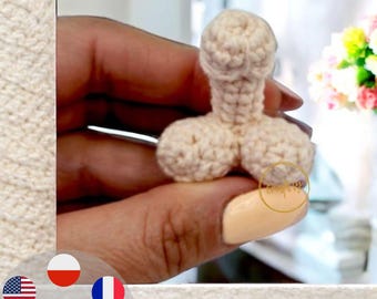 Crochet Pattern Mini Penis: Funny Amigurumi Gag Gift (PDF Pattern)
