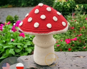 Toadstool Crochet Pattern: Amigurumi Mushroom Toy (PDF Pattern)