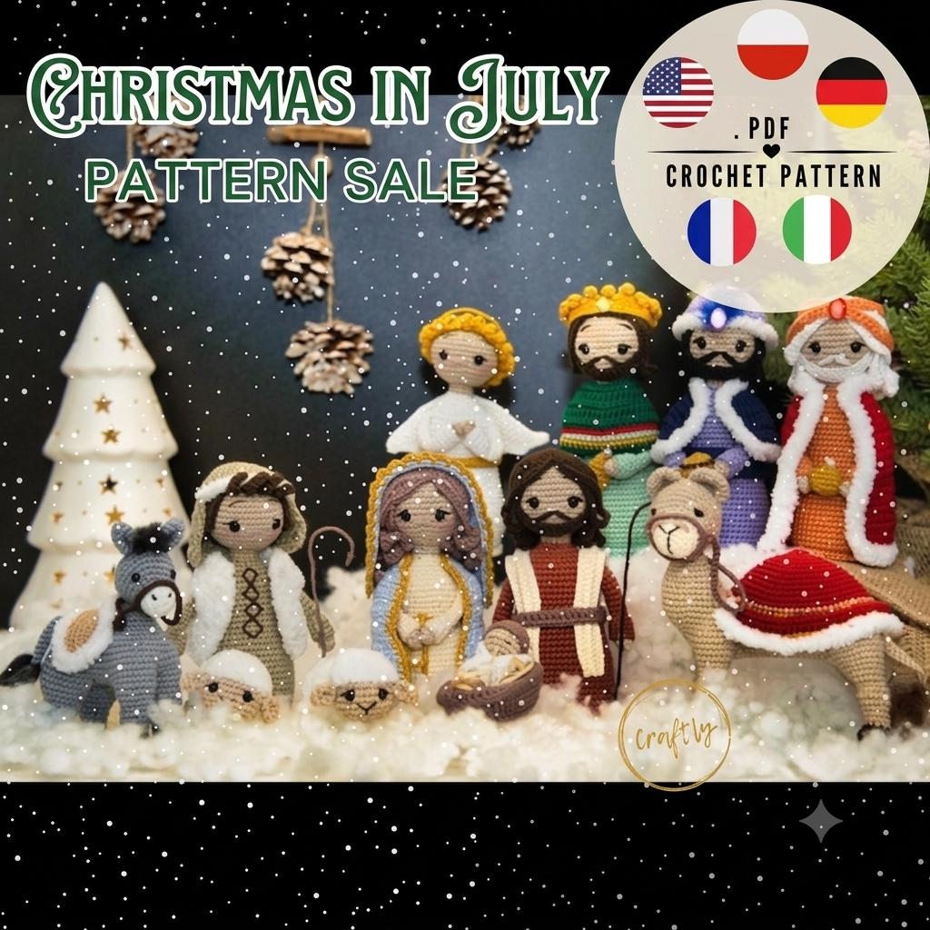 15 Fascinating Crochet Art Dolls and Figures 3 Crochet Nativity Scene Pattern: Amigurumi Christmas Set