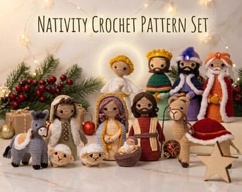 Crochet Nativity Scene Pattern: Amigurumi Christmas Set (PDF Download)
