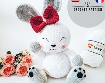 Amigurumi Bunny Crochet Pattern: 44cm Plush Toy (PDF Pattern)