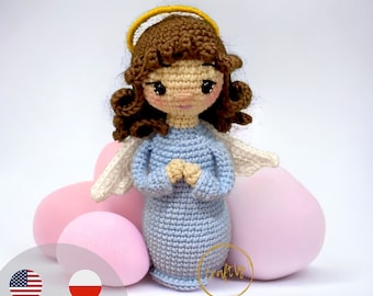 PDF Mini Angel girl and boy, Mini Toy, Amigurumi Angel, CraftlyPattern