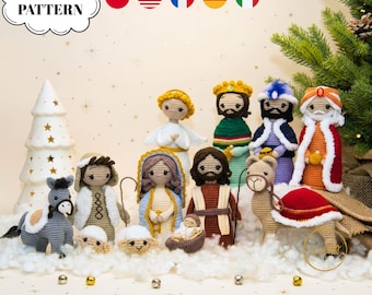 Crochet Nativity Scene Pattern: Amigurumi Christmas Set (PDF Download)