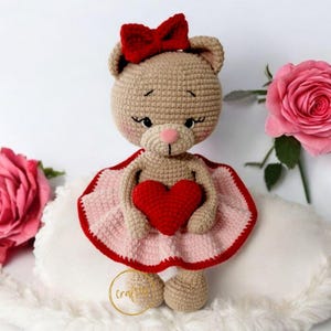 PDF Kiki - the TEDDY BEAR crochet pattern, amigurumi crochet pattern, CraftlyPattern