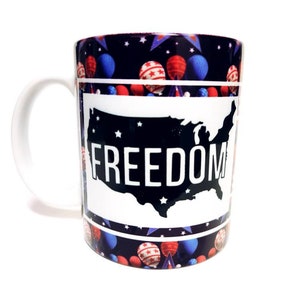 Fourth Of July Coffee Mug 12-15 oz