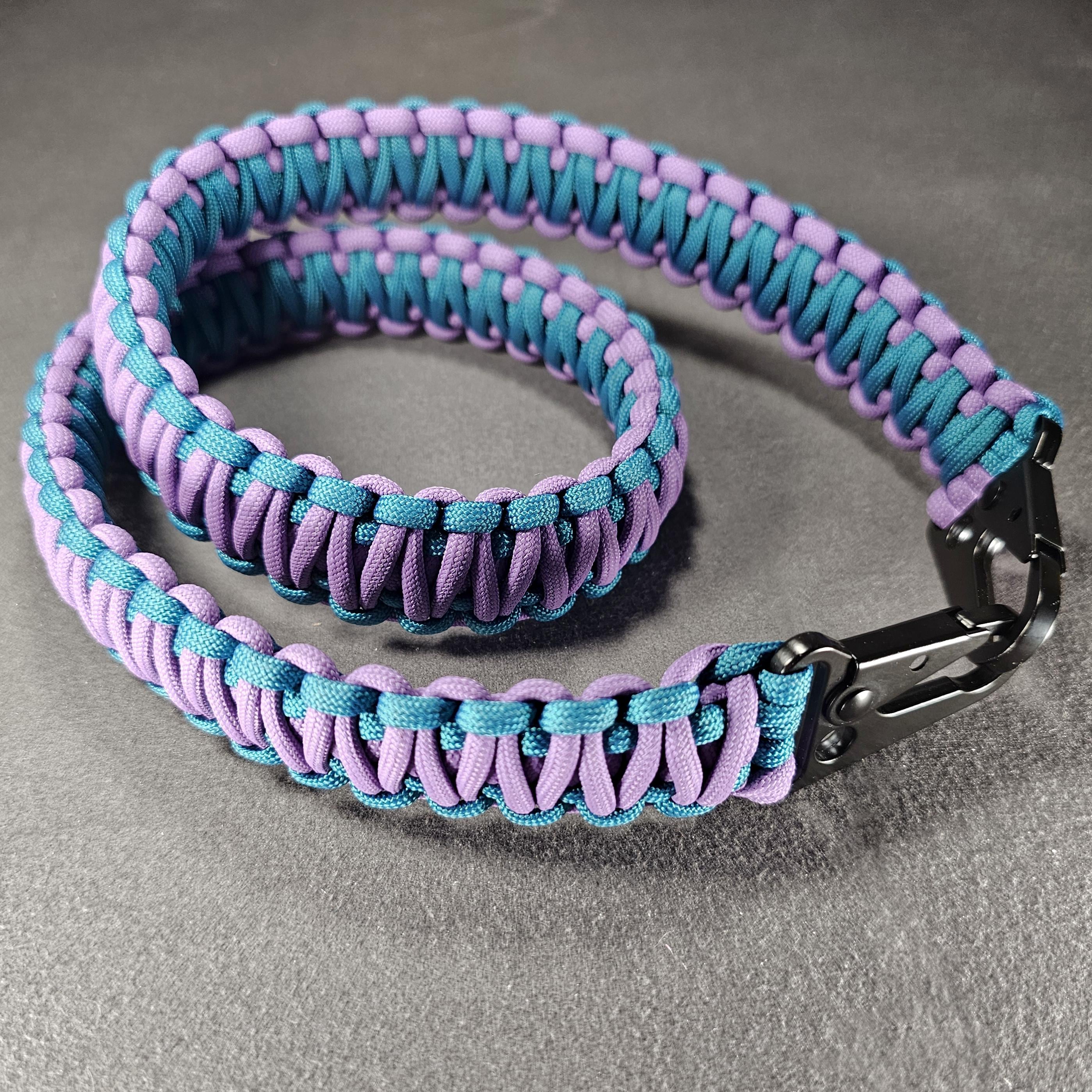 Custom King Cobra Paracord Skate Leash - Strap with Tactical Snap Hooks