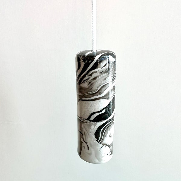Ceramic Light Pull, Storm Design, Hand-painted, Coastal decor