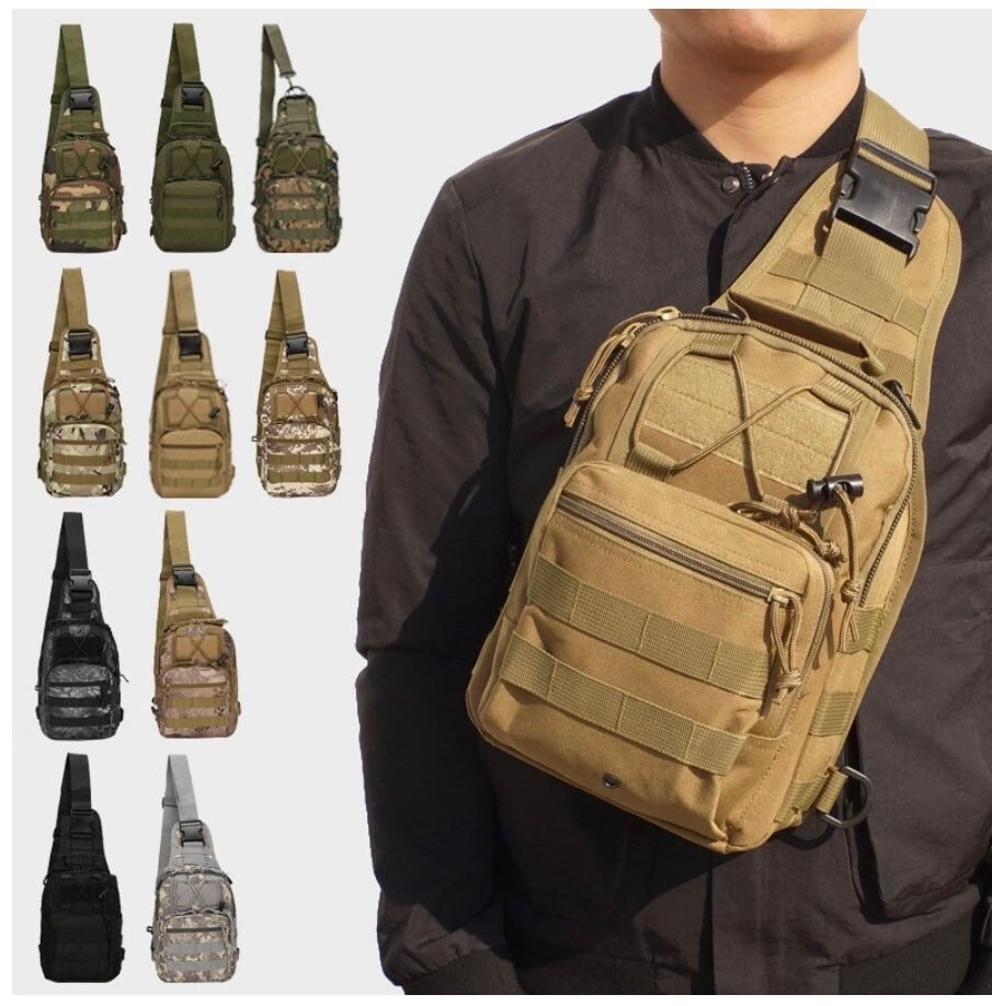 BE Tactical Sling Bag  BLACK 5  Engineered Life