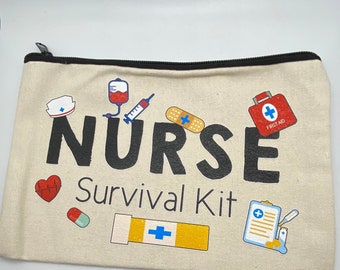 Nurse Survival Kit Cosmetic Bag