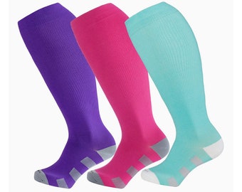 Wide Calf Compression Socks for Women