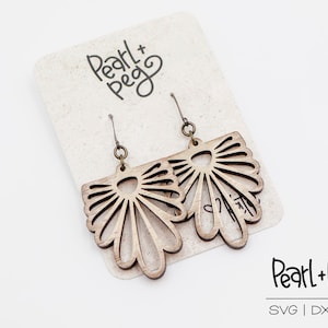Half Flower Droop Laser Cut Digital Download File