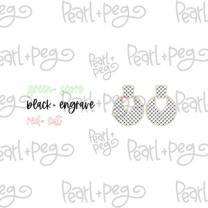 Quad Pattern 2 Part Laser Engraved Earrings Digital Download - Etsy