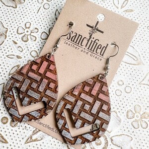 Cobblestone Macrame Drop Laser Engraved Digital Download