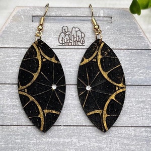 Orange Citrus Laser Engraved Earrings Digital Download