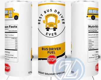 Tumbler Wrap Design- School Bus Driver