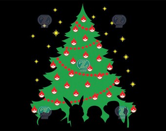 Poke Christmas Tree PNG