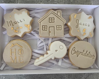 New home / new home biscuits / new home gift / biscuit gift / personalised new home gift / house / moving gift / home biscuit / personalised