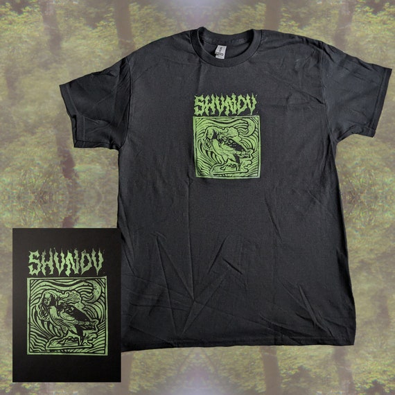 Harpyae T-shirt Original Design Linocut Lino-printed Handmade