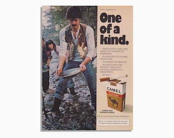 Vintage Camel Cigarettes Advertisement - Original Print Ad 1978 - Vintage Wall Art