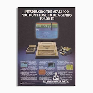 Vintage Atari Computer Systems Advertisement - Original Print Ad 70s 80s