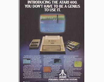 Vintage Atari Computer Systems Advertisement - Original Print Ad 70s 80s