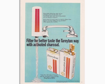 Vintage Tareyton Cigarette Advertisement 60s 70s - Original Print Ad