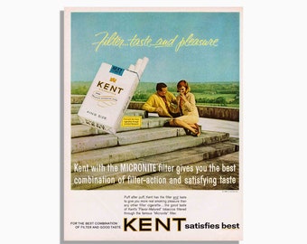 kent cigarettes jordan Vintage 1963 Kent Cigarettes Original Print Ad