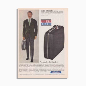 Vintage American Tourister Suitcase Advertisement - Original Print Ad 60s 70s
