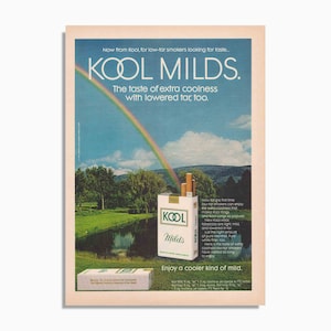 Vintage Kool Milds Cigarette Advertisement - Original Print Ad 60s 70s