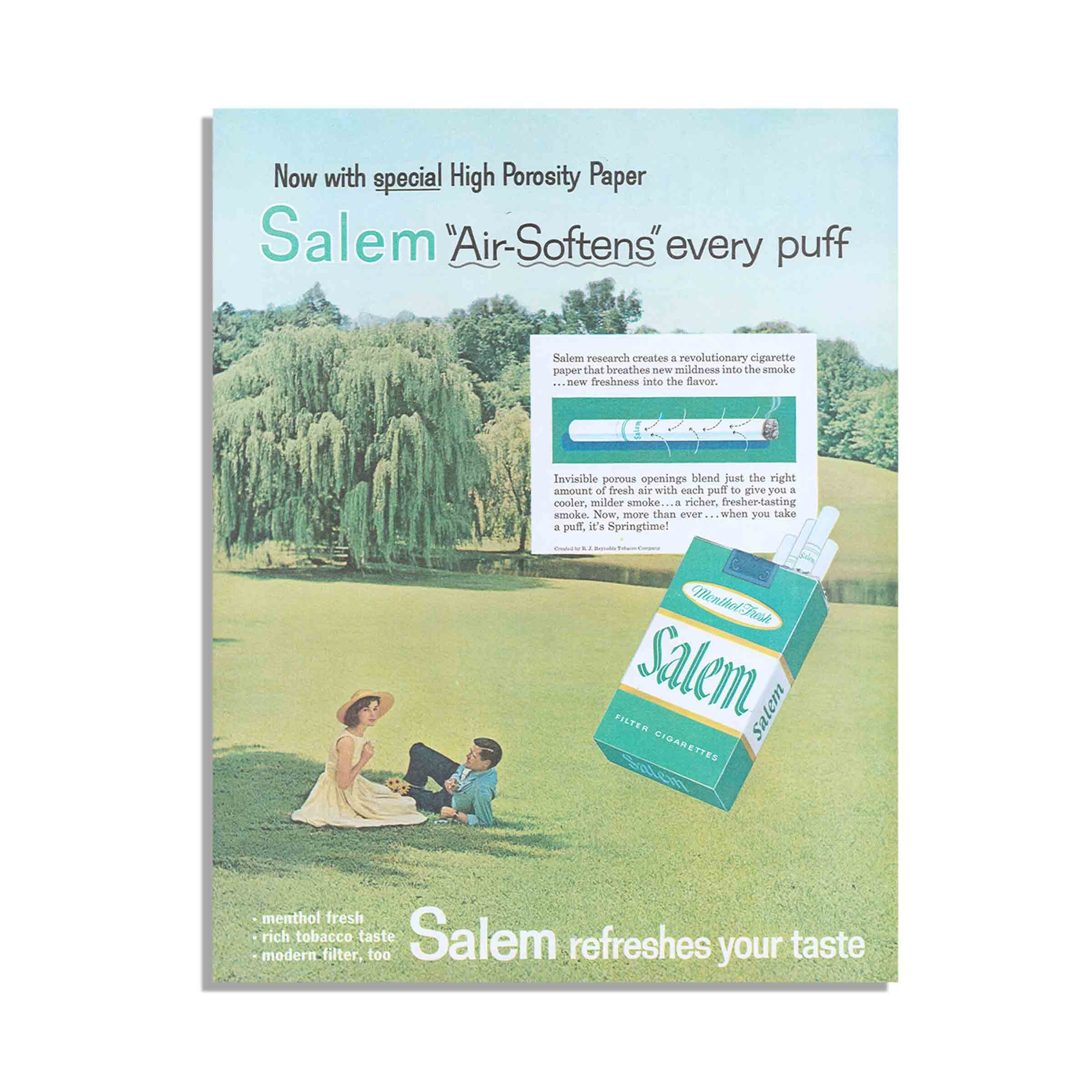 why are salem cigarettes so expensive Original Print Ads Lot of 4 Vintage Early 80's Vintage Salem Cigarettes Advertisement 1959