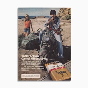 Vintage Camel Cigarettes Advertisement - Original Print Ad 1980 - Vintage Wall Art