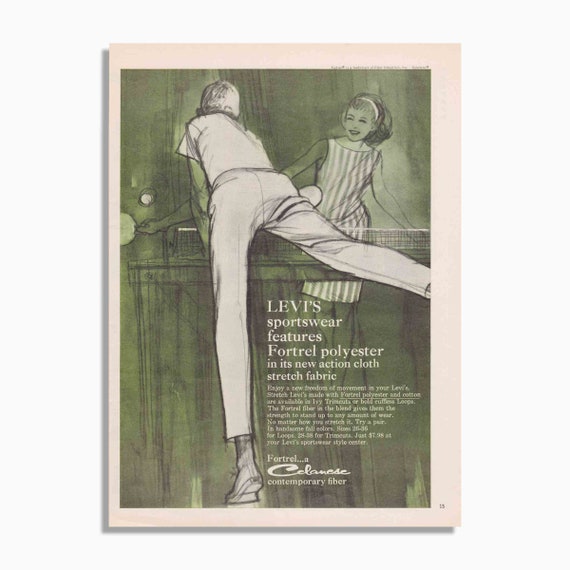 Vintage Levi's Advertisement Original Print Ad 1960s - Etsy Finland