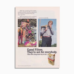 Vintage Camel Cigarettes Advertisement - Original Print Ad 1971 - Vintage Wall Art