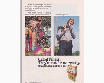 Vintage Camel Cigarettes Advertisement - Original Print Ad 1971 - Vintage Wall Art