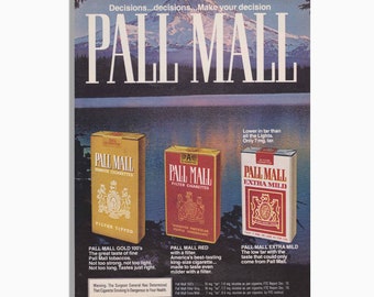 Pall Mall Superlongs – Vintage American Export Cigarette Pack