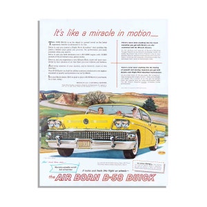 Vintage Buick Advertisement 1958  - Original Print Ad 10x14