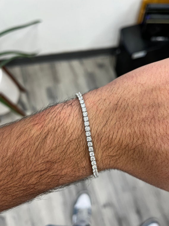 1/4 ct. tw. Diamond Bracelet in Sterling Silver | Helzberg Diamonds