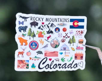Colorado Sticker For Water Bottle: Travel Souvenir Decal