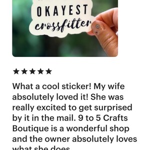 Crossfit Sticker, World Okayest Crossfitter, Water bottlle crossfit sticker