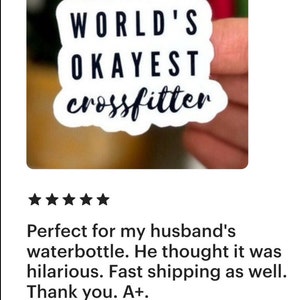 Crossfit Sticker for Water Bottle