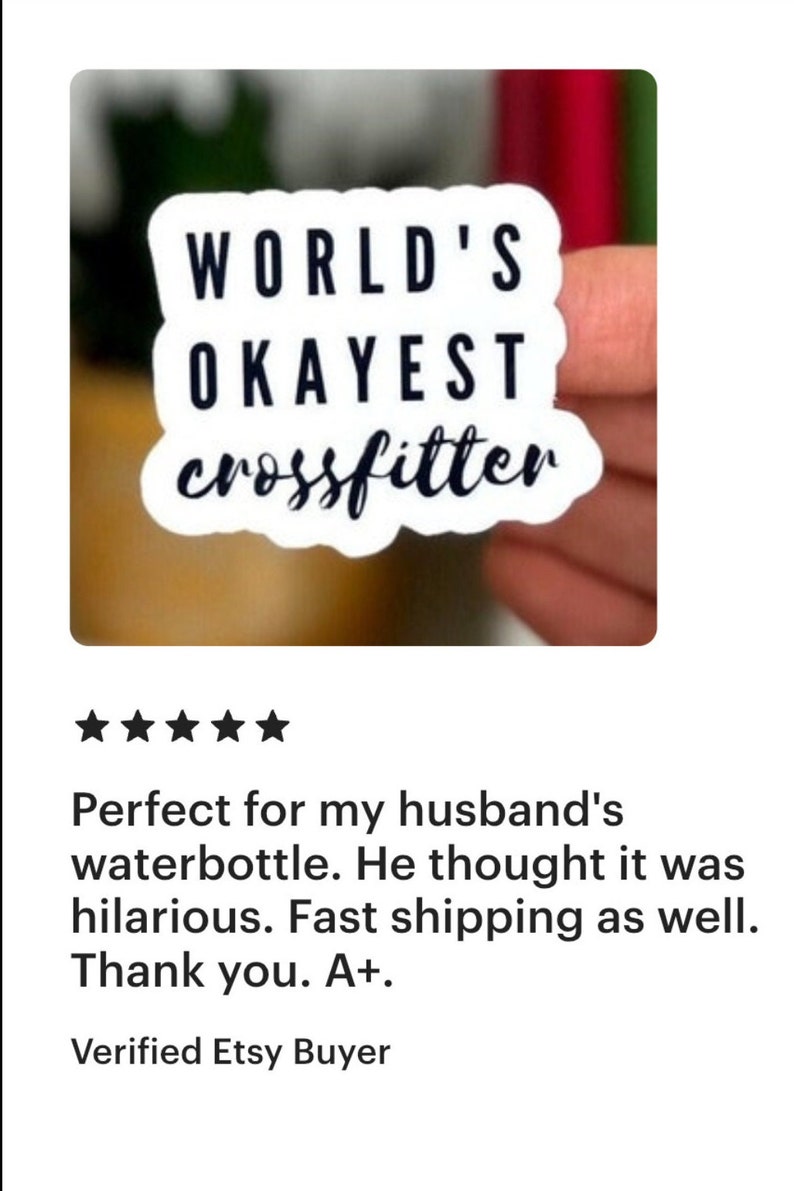 Crossfit Sticker for Water Bottle