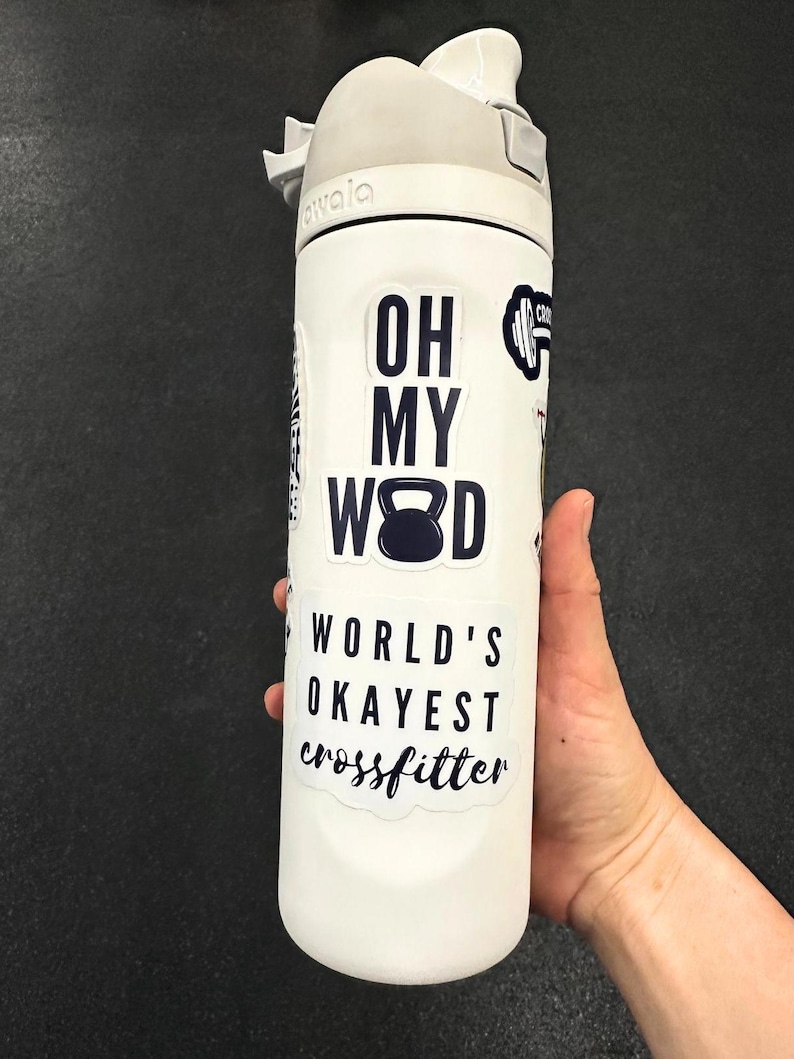 World Okayest Crossfitter Sticker, Crossfit Gift, Crossfit Gifts, Crossfit Decal