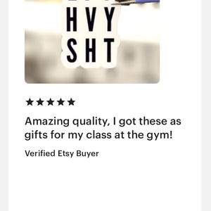 Gym Stickers, Weightlifting Sticker, Lift Heavy Sticker
