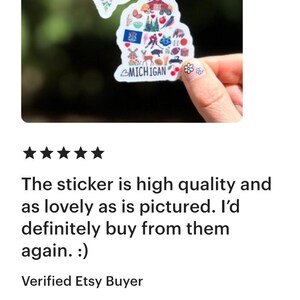 Michigan Travel Sticker: Lakes State Vinyl Decal immagine 6