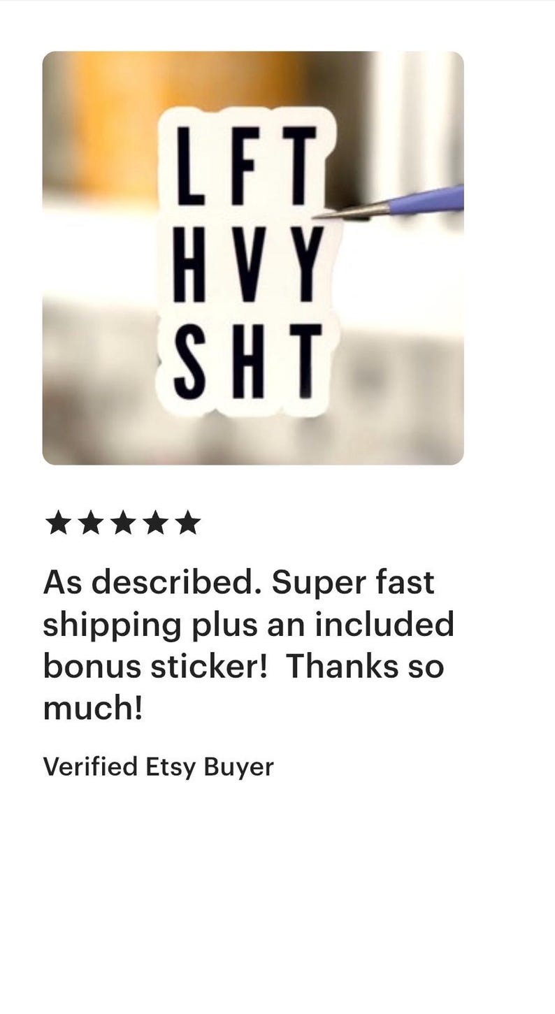 Sticker Gym pour bouteille d'eau : Sticker LFT HVY Haltérophilie | Sticker fitness image 8