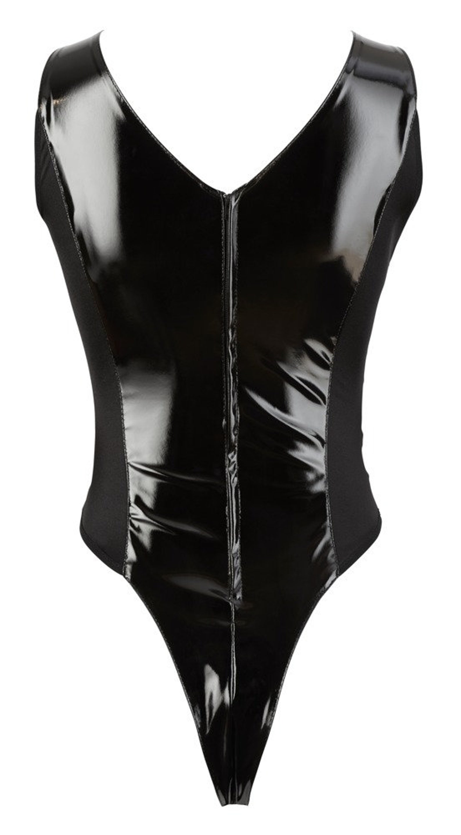 Crotchless Open Cup Vinyl Bodysuit Black Lacquer Bra - Etsy