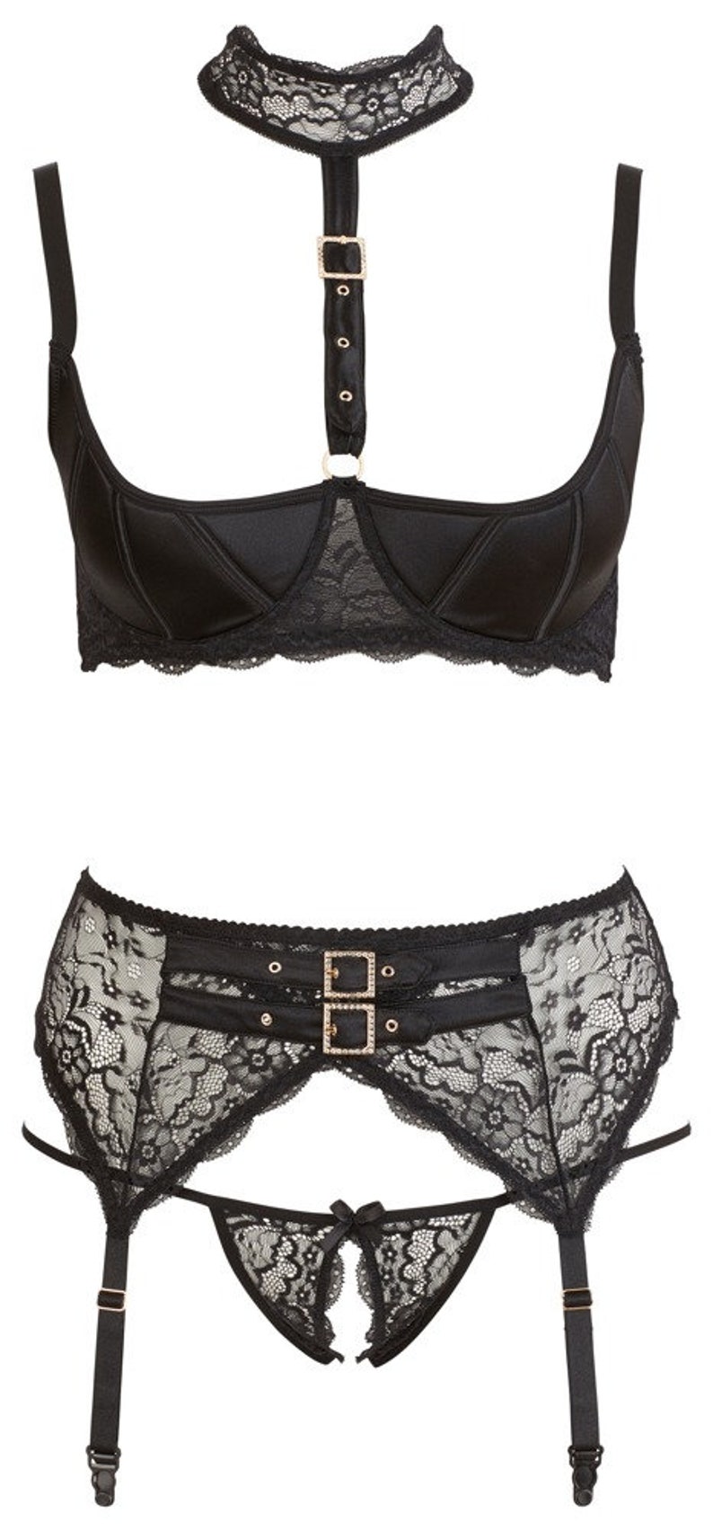 Plus Size Sexy Bra Women's Plus Floral Embroidered Scalloped